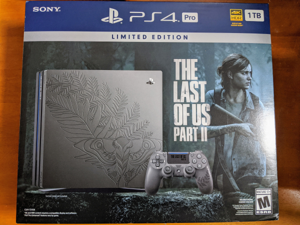 The Last of Us Part II Limited Edition Playstation 4 Pro 1TB