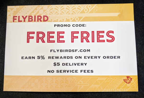the highlight of my week is getting a coupon for free french fries.